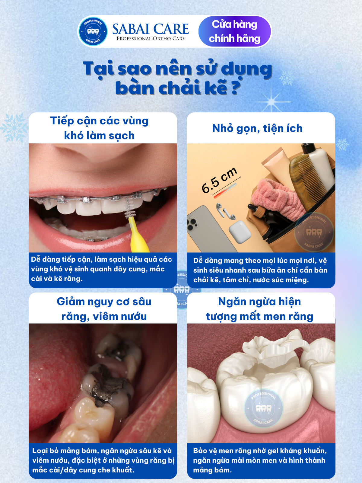 Tại sao nên sử dụng bàn chải kẽ - 4 lợi ích chính